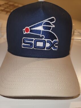 New Era Navy and Beige Sox Logo Baseball Cap